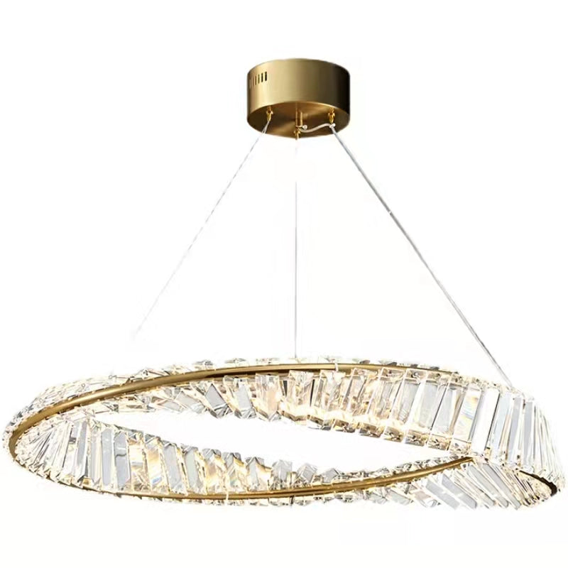 1/2/3-Ring Crystal Chandelier for Luxury Living/ Dining Room/Bedroom