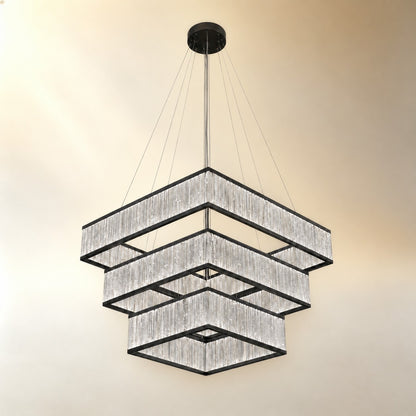 Ulian Black Moroccan Stone Chandelier