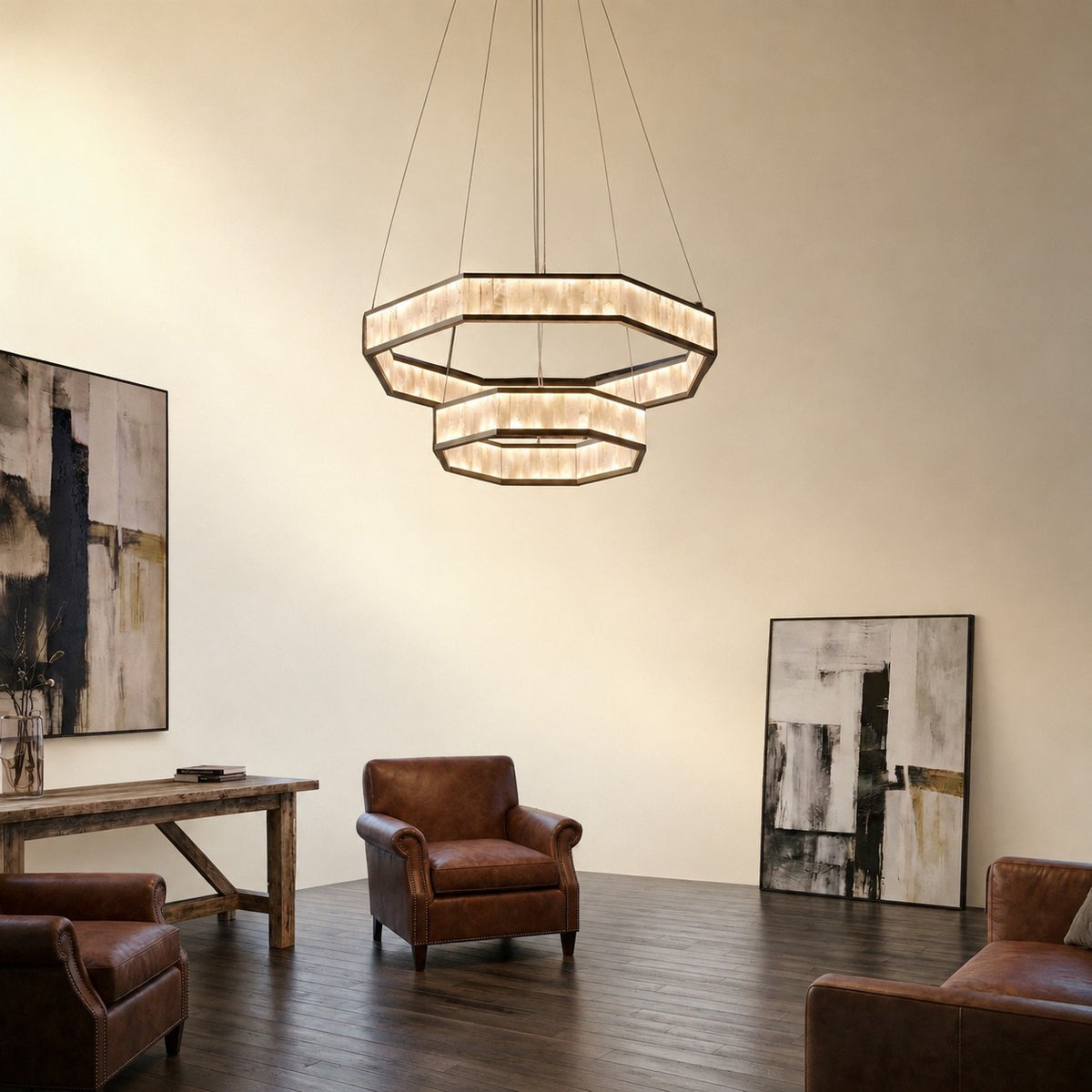 Ulian Modern Moroccan Stone Chandelier