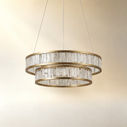 Ulian Modern Moroccan Stone Chandelier 31"
