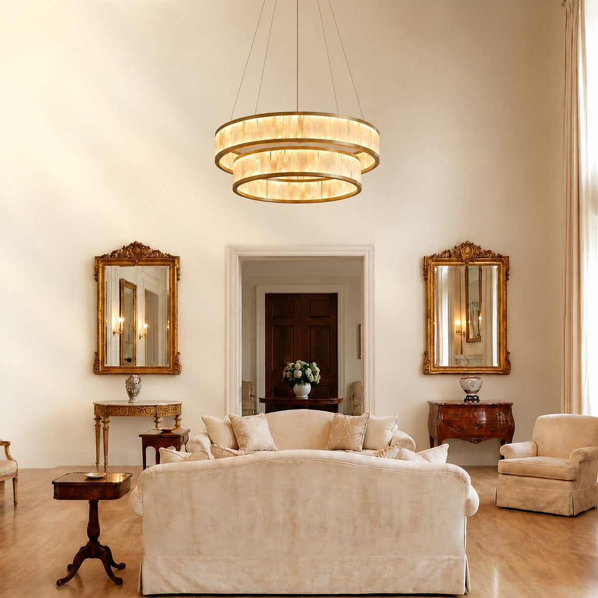 Ulian Modern Moroccan Stone Chandelier 31"