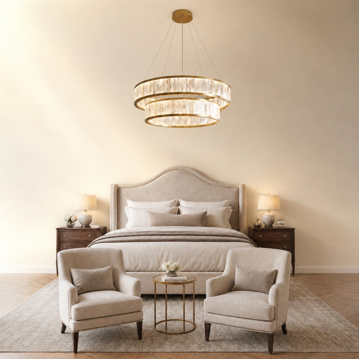 Ulian Modern Moroccan Stone Chandelier 31"