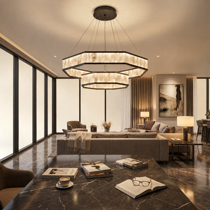Ulian Modern Moroccan Stone Chandelier