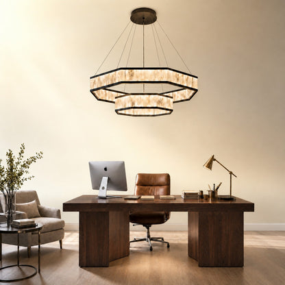 Ulian Modern Moroccan Stone Chandelier