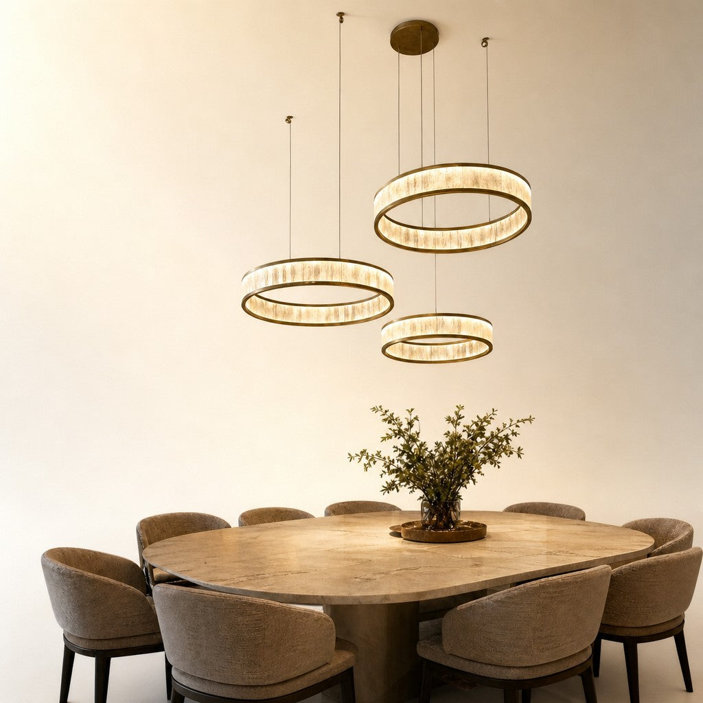 Ulian Modern Natural Moroccan Stone Chandelier