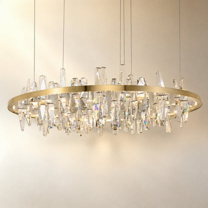 Ulior Round Crystal Pendant Light