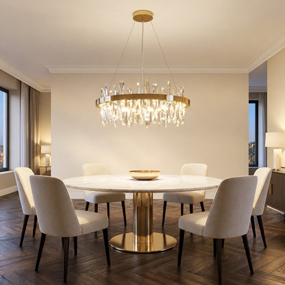Ulior Round Crystal Pendant Light
