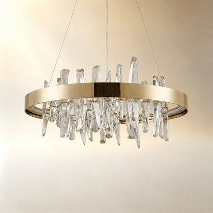 Ulior Round Crystal Pendant Light