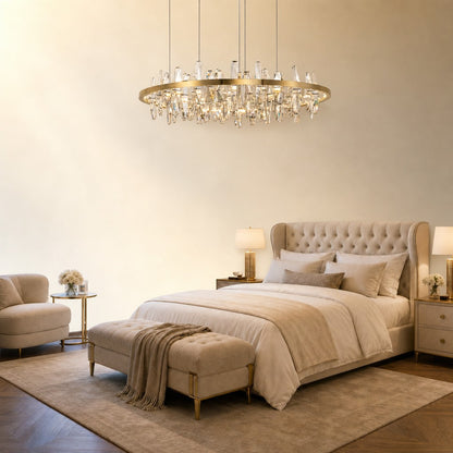 Ulior Round Crystal Pendant Light