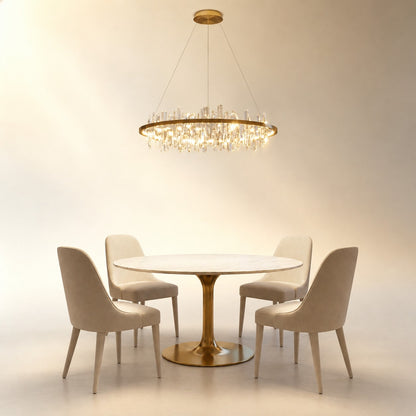 Ulior Round Crystal Pendant Light