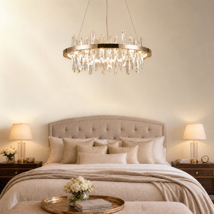 Ulior Round Crystal Pendant Light