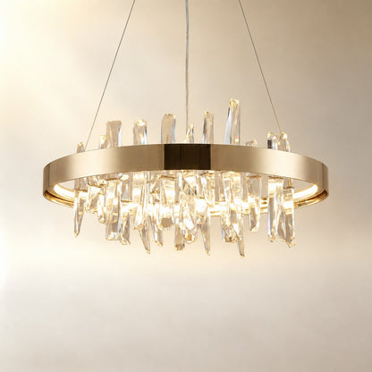 Ulior Round Crystal Pendant Light