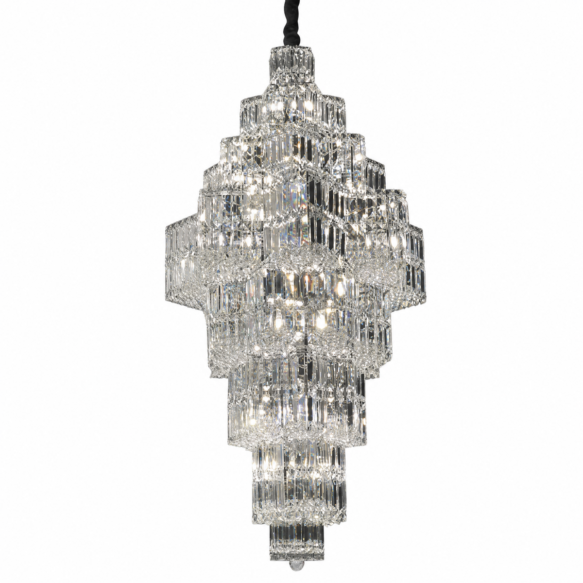 Universo Crystal Halo Chandelier