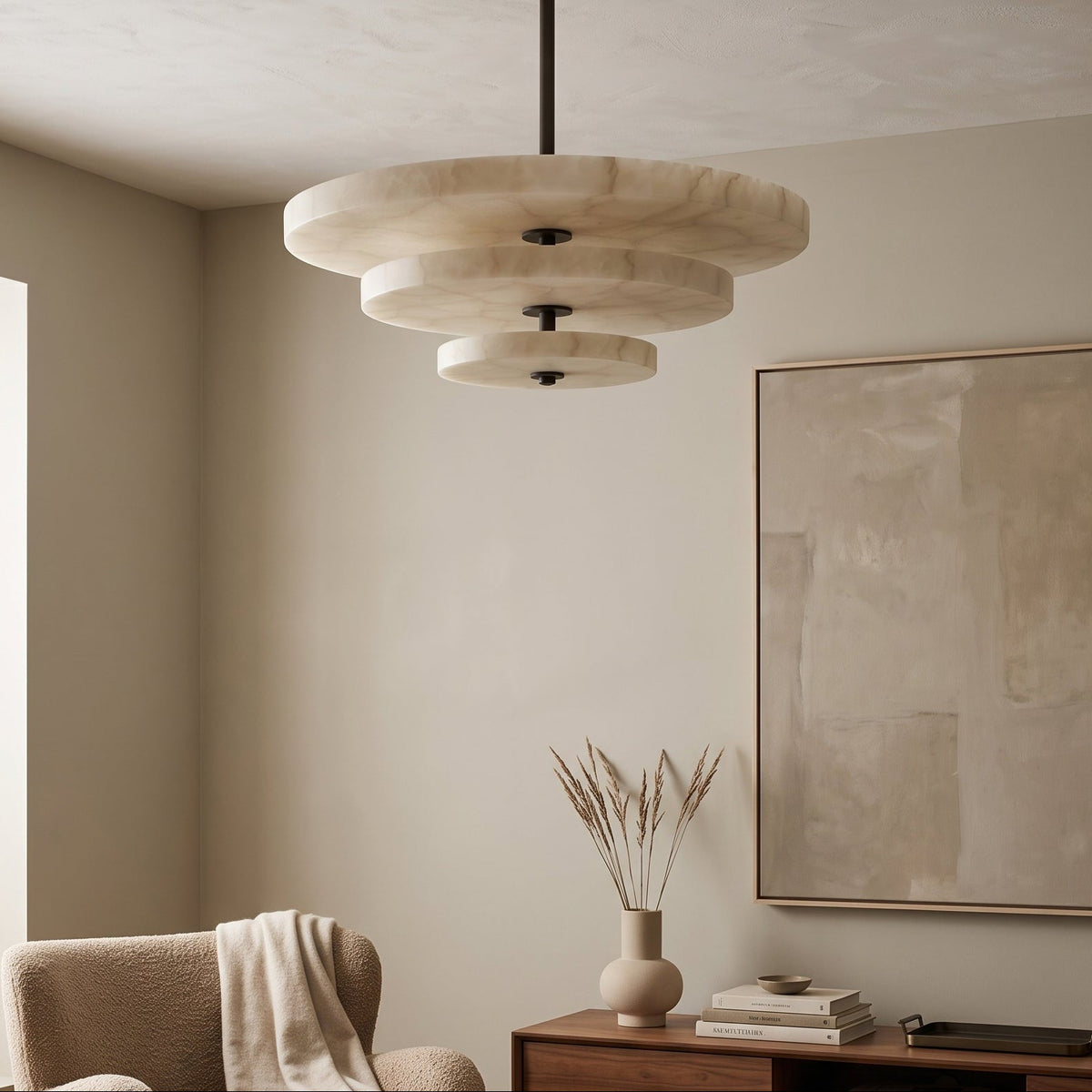 Ice Queen Alabaster Chandelier