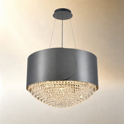 Valrin Crystal Pendant Light 28"
