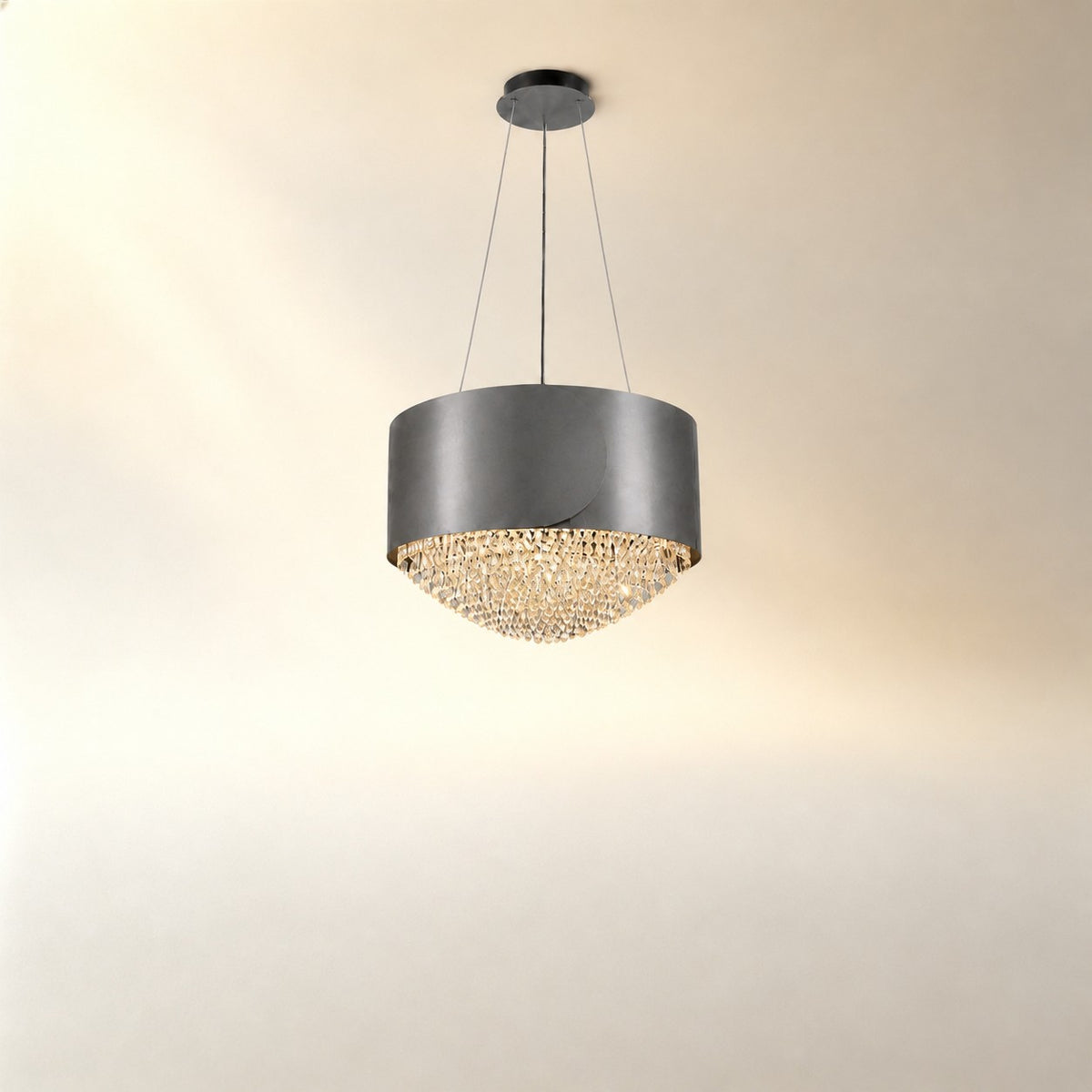 Valrin Crystal Pendant Light 28"