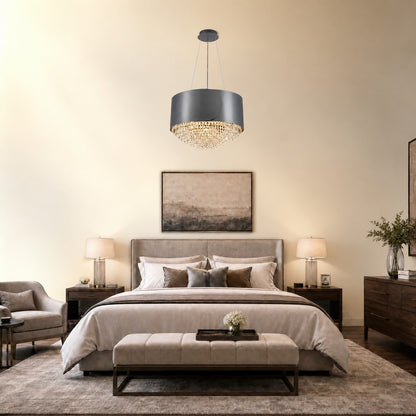 Valrin Crystal Pendant Light 28"