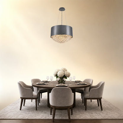 Valrin Crystal Pendant Light 28"