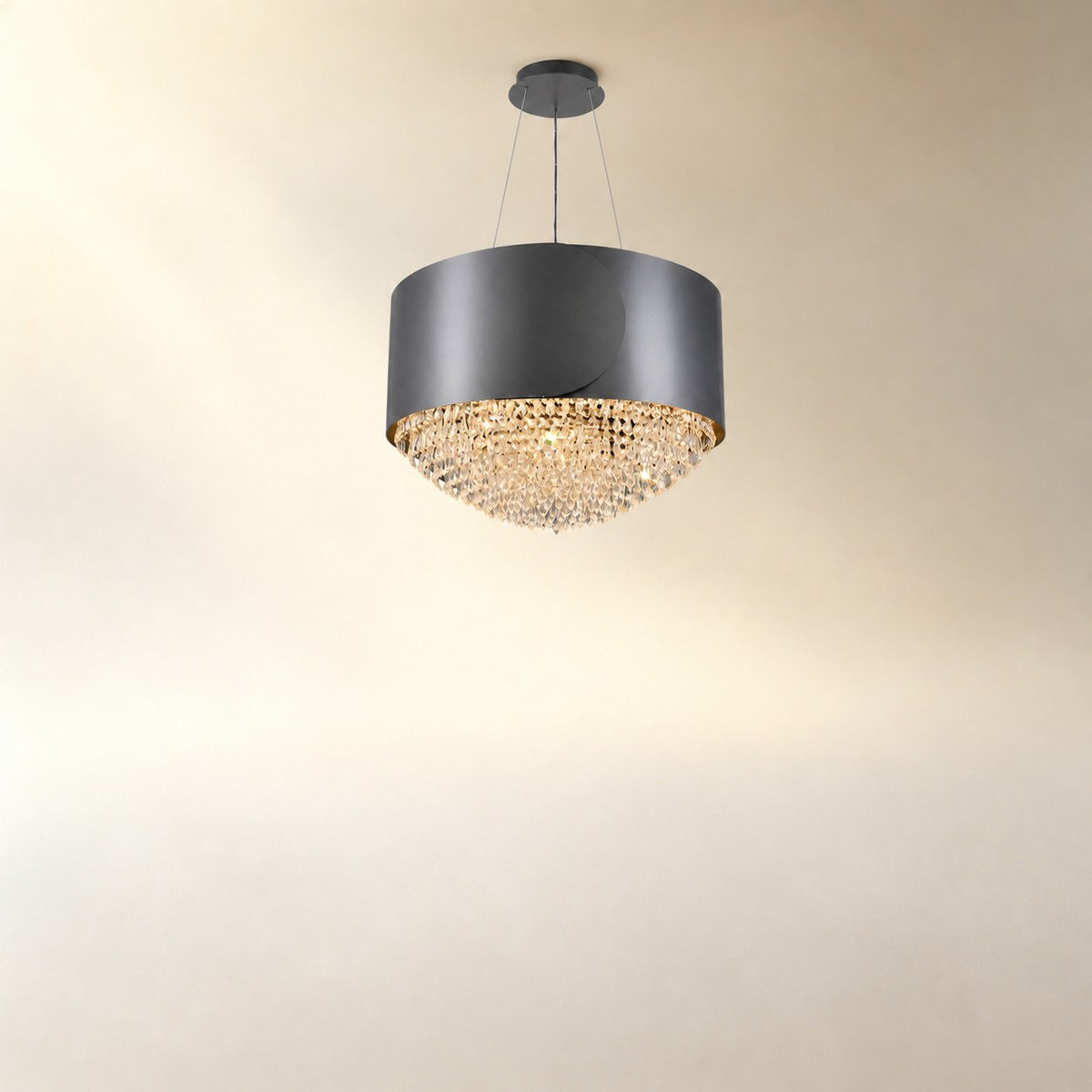 Valrin Crystal Pendant Light 28"