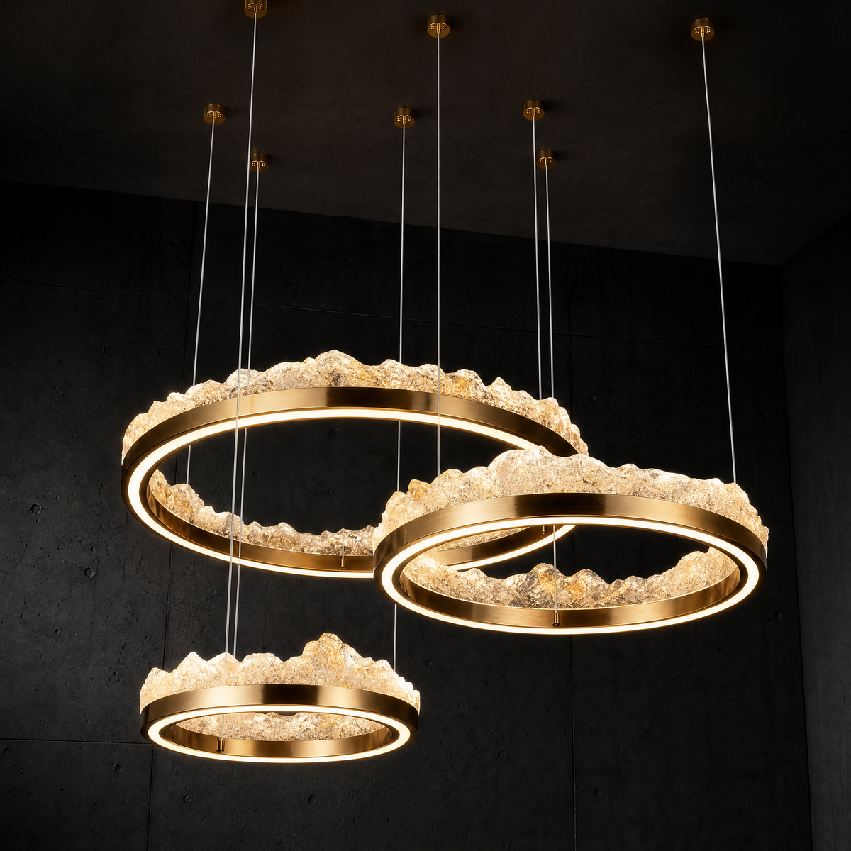 Vast Realm Modern Multi-Tier Cluster Chandelier