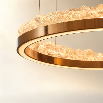 Vast Realm Modern Sculptural Ring Chandelier