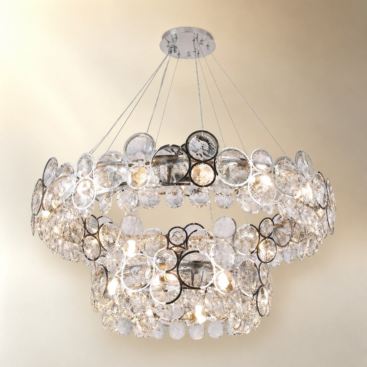 Velo Crystal Crown Chandelier