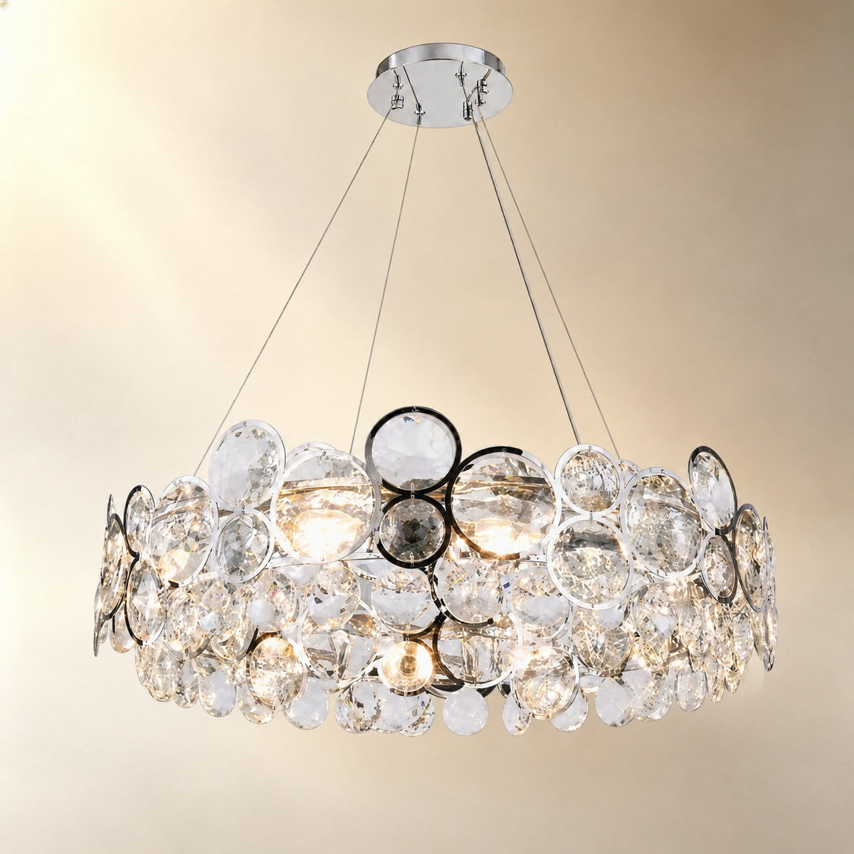 Velo Crystal Globe Chandelier