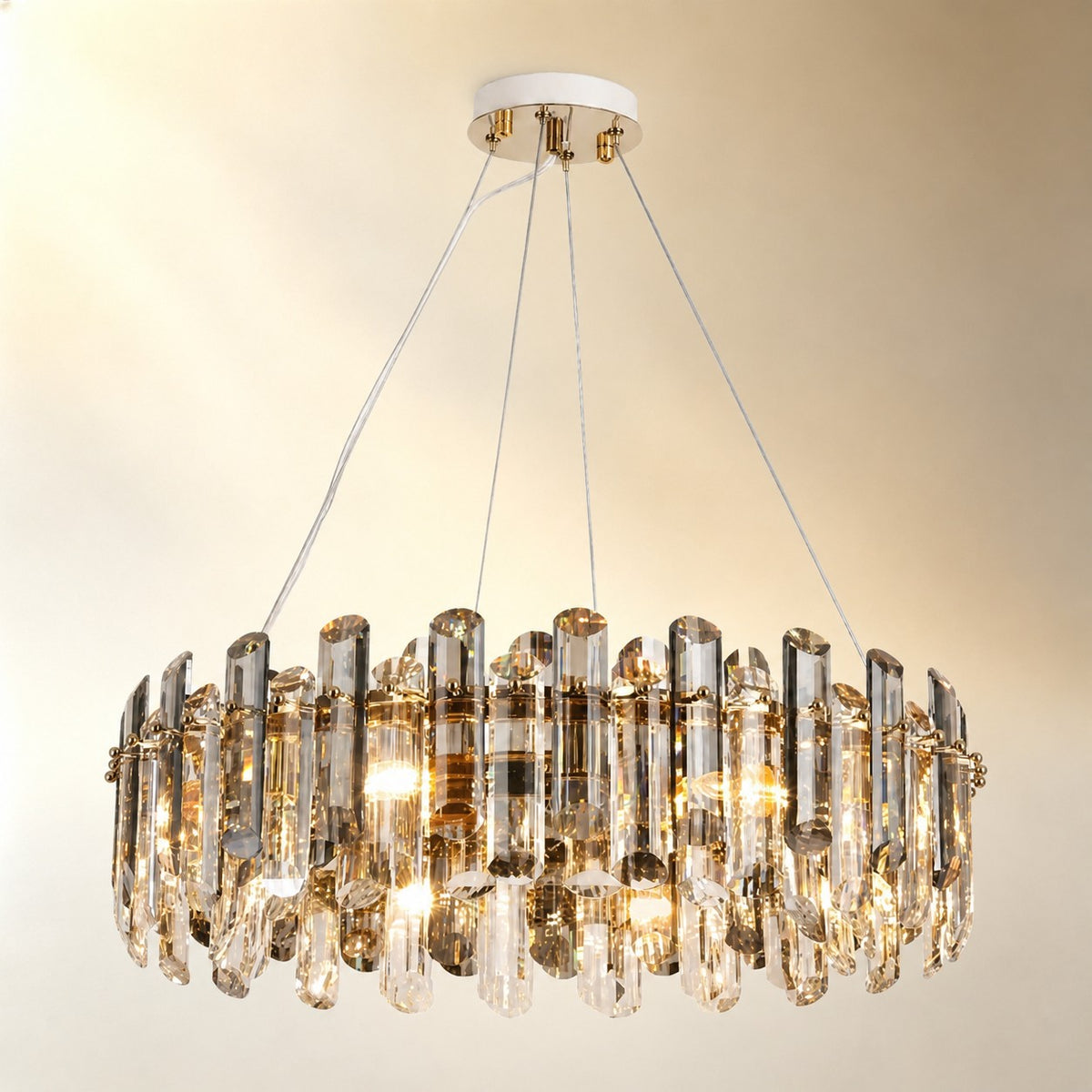 Velo Crystal Halo Chandelier