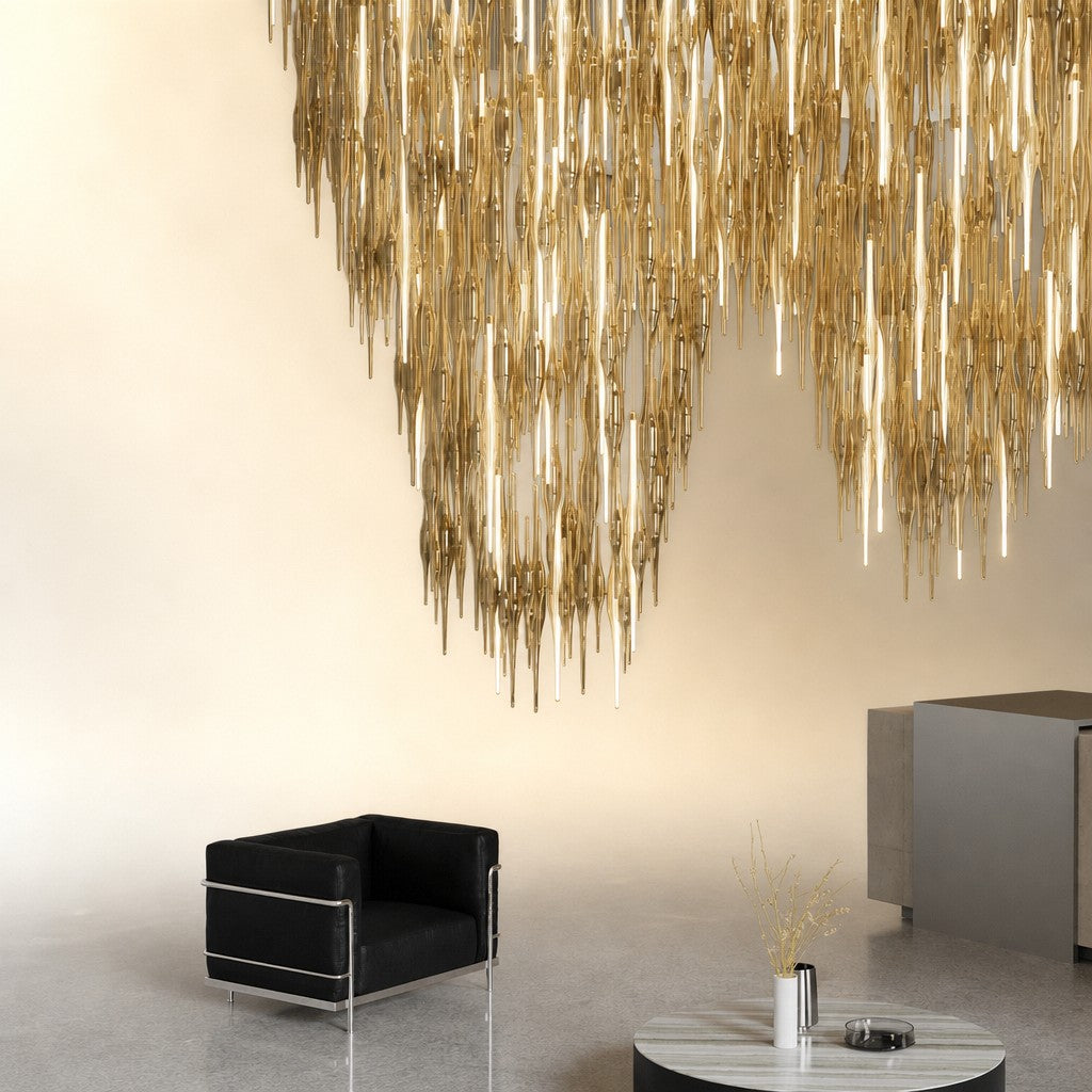 Vitara Glass Drop Chandelier