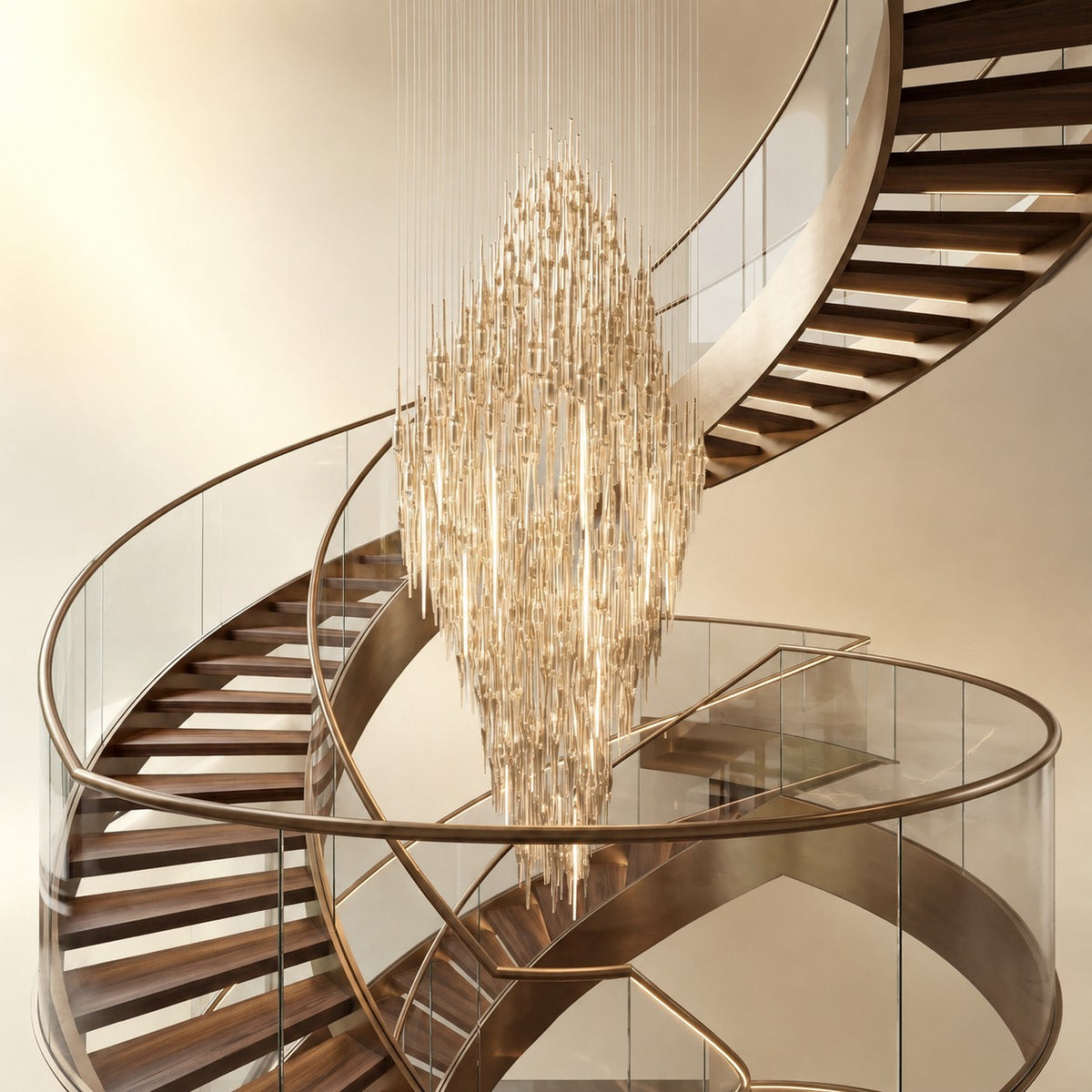 Vitara Glass Drop Chandelier