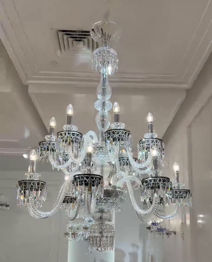 Elegant Crystal Chandelier in Italian Style for Bedroom and Living Room