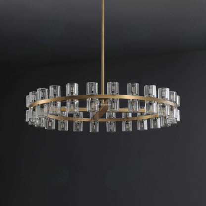 Auraline Crystal Round Chandelier 36", 48"