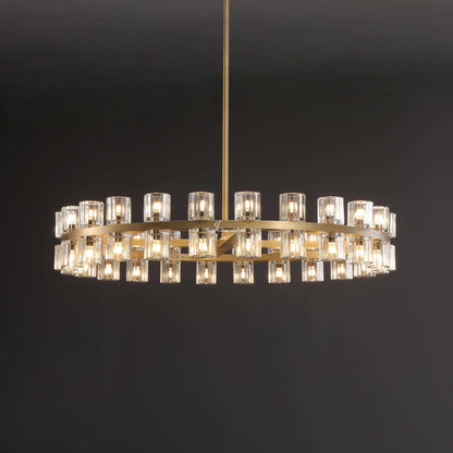 Auraline Crystal Round Chandelier 36", 48"