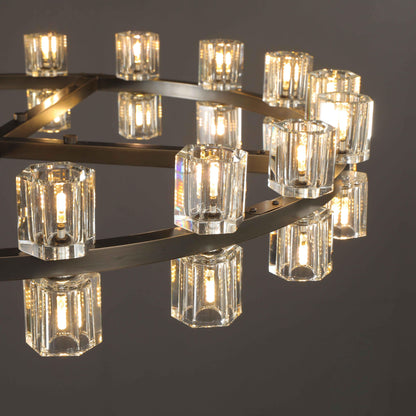 Auraline Crystal Round Chandelier 36", 48"