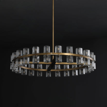 Auraline Crystal Round Chandelier 36", 48"