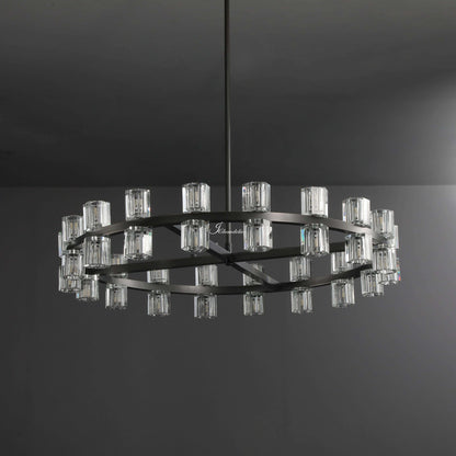 Auraline Crystal Round Chandelier 36", 48"