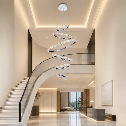 Wenvan Crystal Cascading Chandelier 47.2"