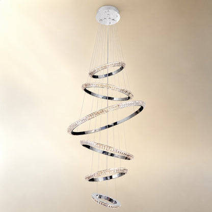 Wenvan Crystal Cascading Chandelier 47.2"