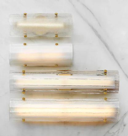 Willamette Glass Wall Sconce 28" - Arialamps