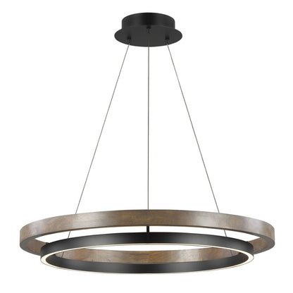 Grace Brass and Wood Chandelier 24" 30'' 36'' 48" 65''D