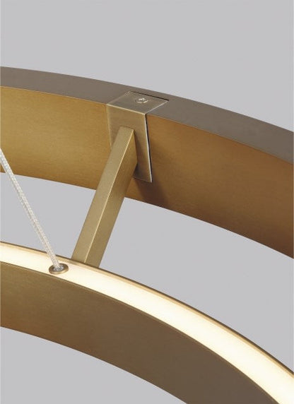Grace Brass and Wood Chandelier 24" 30'' 36'' 48" 65''D