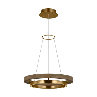 Grace Brass and Wood Chandelier 24" 30'' 36'' 48" 65''D