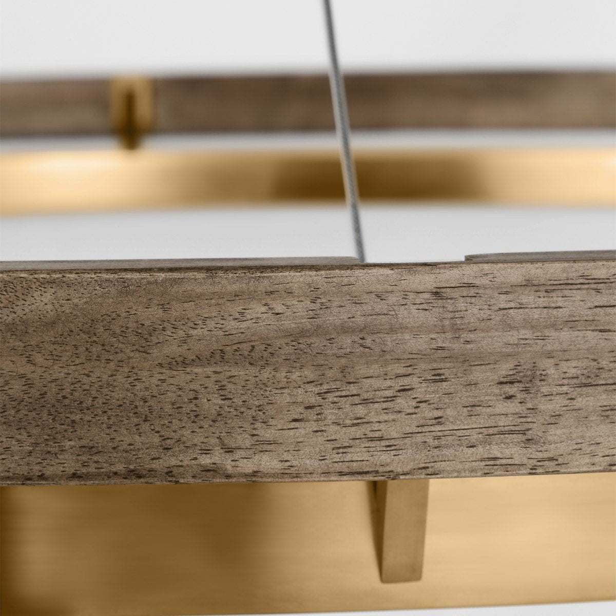 Grace Brass and Wood Chandelier 24" 30'' 36'' 48" 65''D