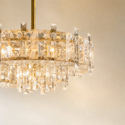 Wynvan Rock Crystal Chandelier