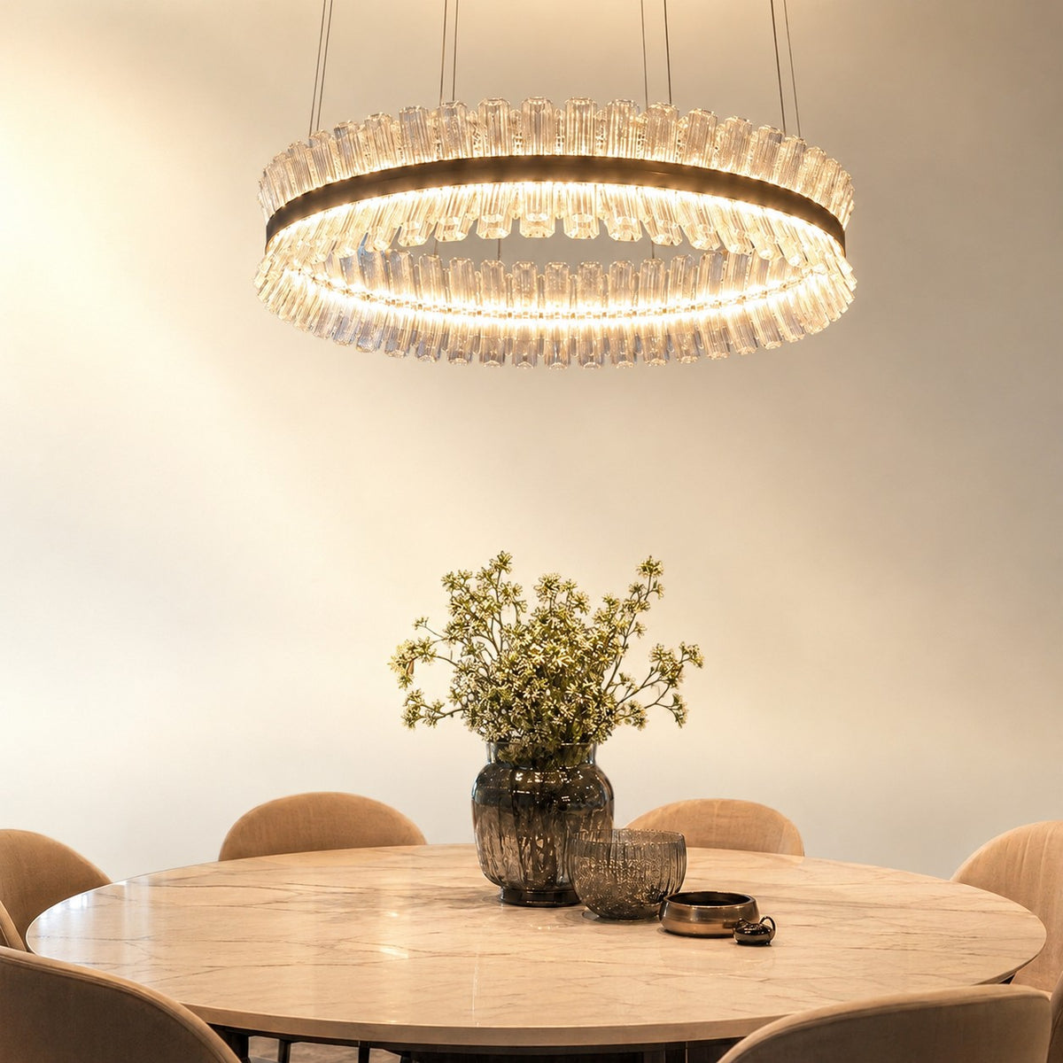Xelor Contemporary Chandelier Dining Room 39"