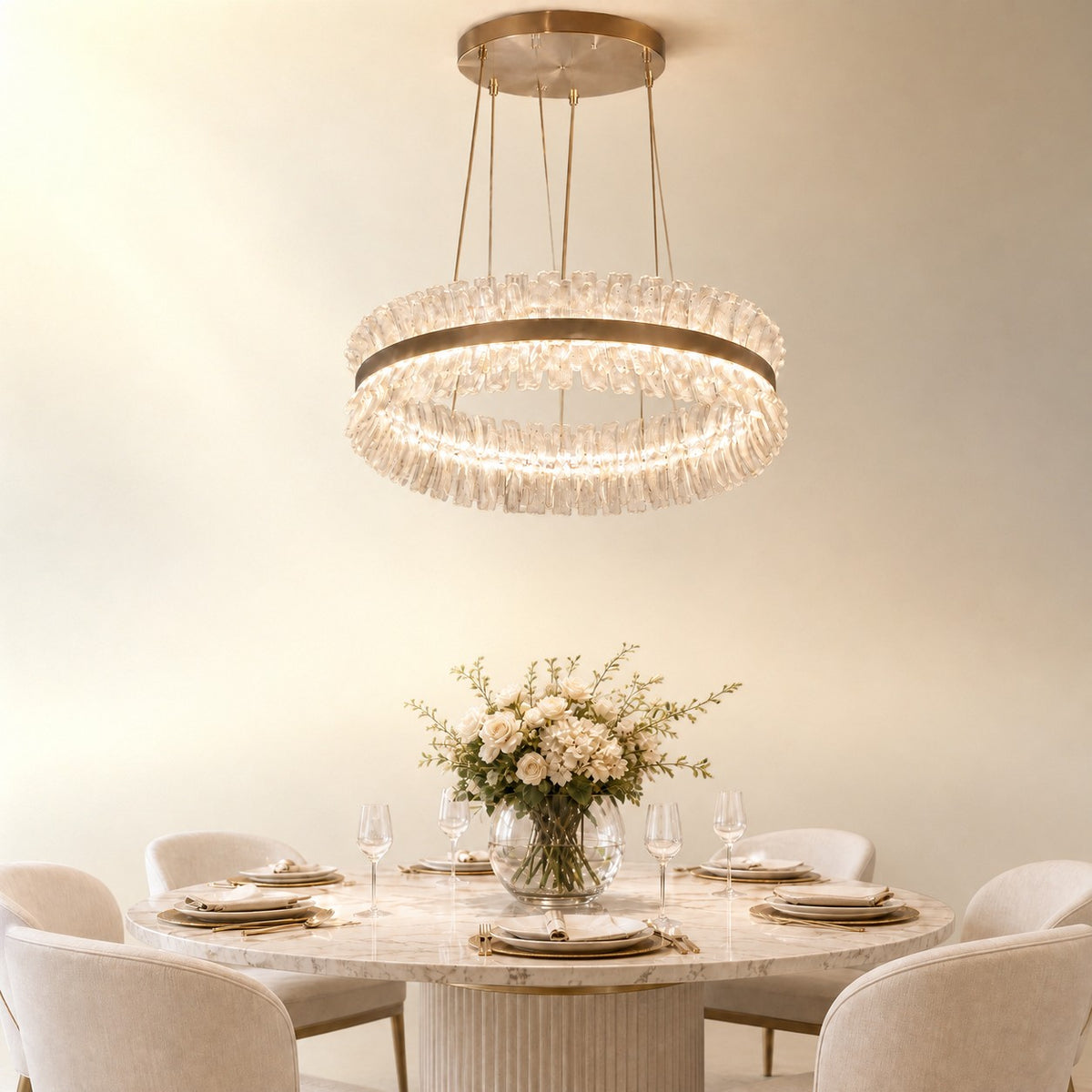 Xelor Contemporary Chandelier Dining Room 39"