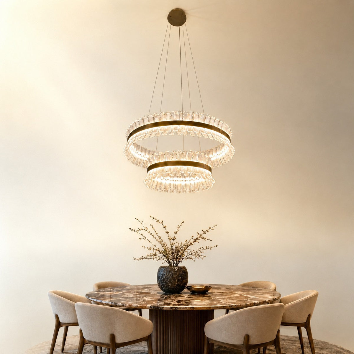 Xelor Modern Living Room Chandelier 31"