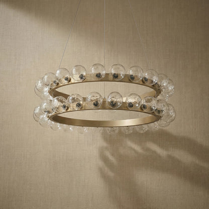 Kaien Bubbles Nested Glass Chandelier 39"