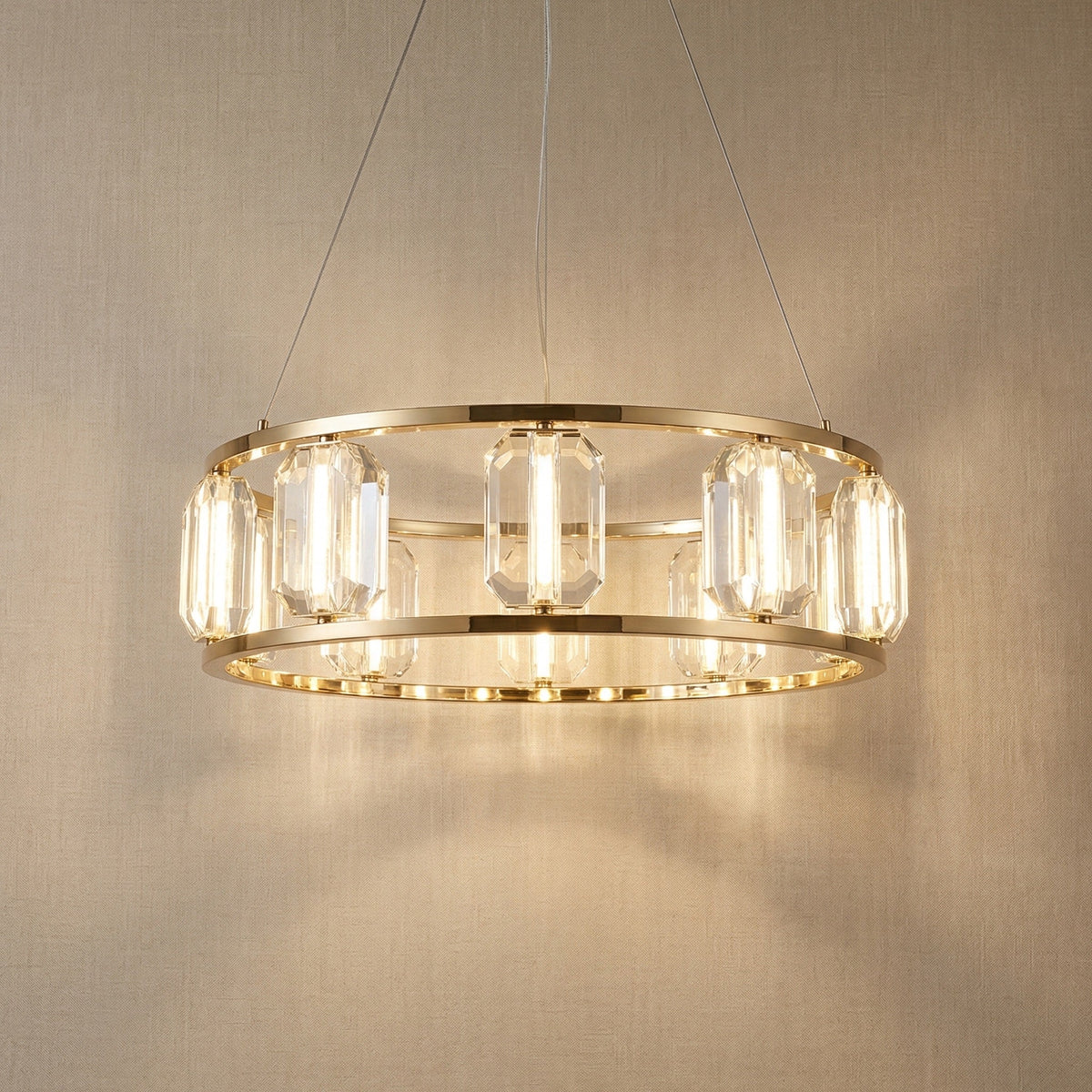 Loren Contemporary Crystal Chandelier