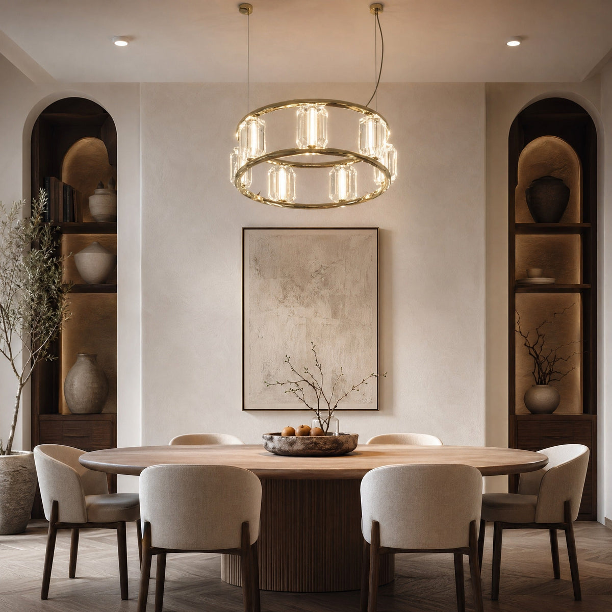 Loren Contemporary Crystal Chandelier